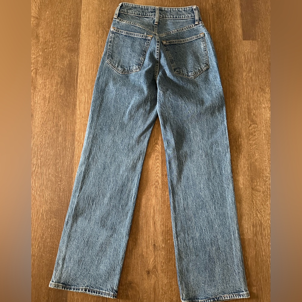 NWT Abercrombie & Fitch Womens 90s Relaxed Curve Love Denim Jeans Embellished 24 - Picture 11 of 11